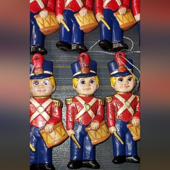 Vintage hand painted toy soldier ornaments - Picture 3 of 9